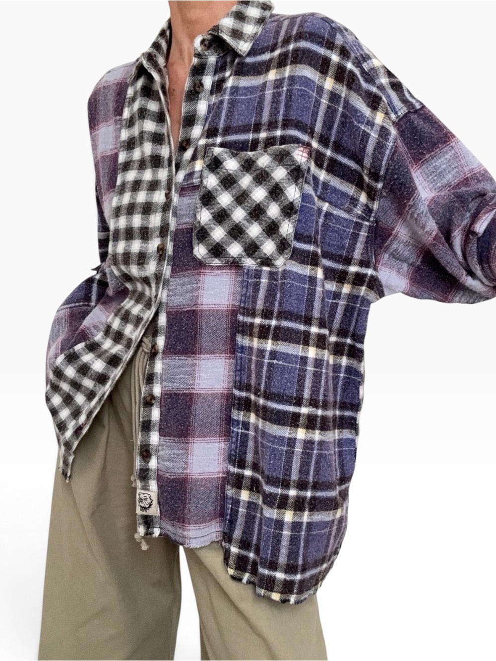 BDG Patchwork Flannel Shirt